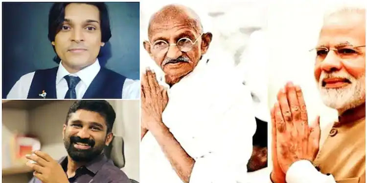 മോദി രണ്ടാം മഹാത്മാഗാന്ധിയെന്ന് രാഹുൽ ഈശ്വര്‍, കമന്‍റുമായി വിടി ബൽറാം; ട്രോളും പ്രതിഷേധവും ശക്തം