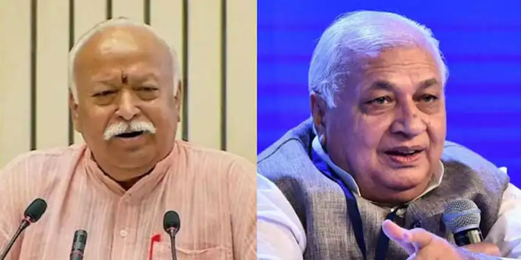 മോഹൻ ഭാഗവതുമായി ഗവർണർ ആരിഫ് മുഹമ്മദ് ഖാൻ കൂടിക്കാഴ്ച നടത്തി