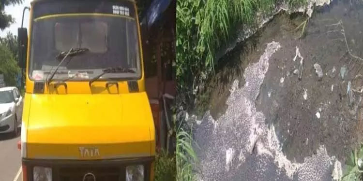 നാട്ടുകാർ കാവലിരുന്നു; കക്കൂസ് മാലിന്യം തള്ളിയ വാഹനം പിടികൂടി