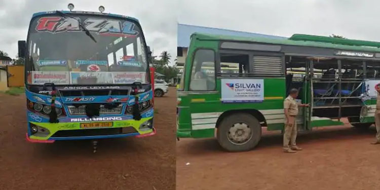 മത്സരയോട്ടം, ഒടുവിൽ അപകടം; പിടികൂടിയ സ്വകാര്യ ബസ്സുകളുടെ ഫിറ്റ്നസ് റദ്ദാക്കി മോട്ടോർ വാഹന വകുപ്പ്