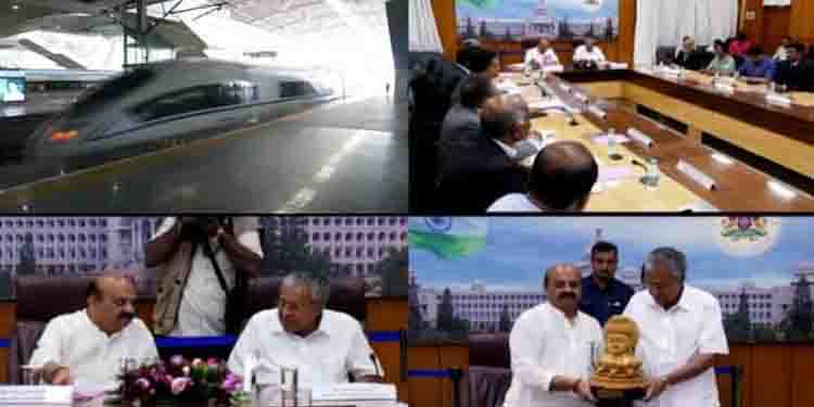 പിണറായി ബൊമ്മയ് കൂടിക്കാഴ്ച :സിൽവർ ലൈൻ ചർച്ചയായില്ല,മൈസൂര്‍ മലപ്പുറം ദേശീയ പാതയ്ക്ക് തത്വത്തിൽ ധാരണ