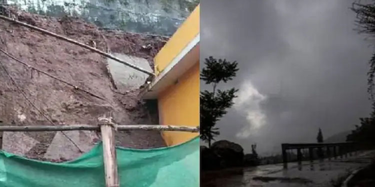 വട്ടവടയില്‍ അതിശക്തമായ മഴയില്‍ സ്‌കൂള്‍ കെട്ടിടം ഭാഗികമായി തകർന്നു