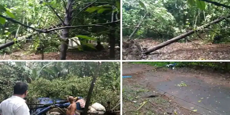 തൃശൂരിൽ മിന്നൽ ചുഴലി , വൻ നാശനഷ്ടം