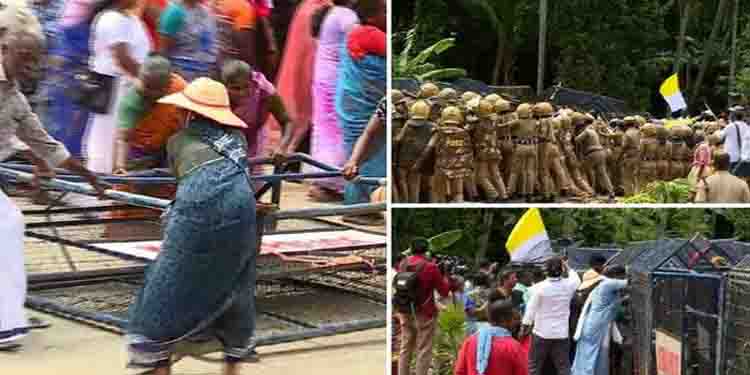 വിഴിഞ്ഞത്ത് ഇന്നും പ്രതിഷേധം; ബാരിക്കേഡ് മറികടന്ന് സമരക്കാർ അകത്തേക്ക് കയറി, പൊലീസുമായി ഉന്തും തള്ളും
