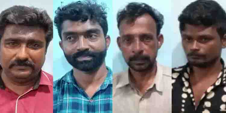 പൊലീസുദ്യോഗസ്ഥർ ചമഞ്ഞ് പണവും മൊബൈൽ ഫോണും തട്ടിയെടുത്തു; നാൽവർ സംഘം പിടിയിൽ