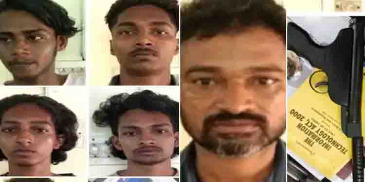 സ്വകാര്യബസിൽ എയർ പിസ്റ്റൾ ചൂണ്ടി അക്രമം; അച്ഛനും മൂന്ന് മക്കളും പിടിയില്‍