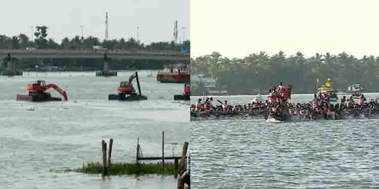 ചാമ്പ്യൻസ് ബോട്ട് ലീഗ് മത്സരങ്ങൾക്കിടെ വള്ളങ്ങൾ മറിയാന്‍ കാരണം ജലസേചന വകുപ്പിന്‍റെ ചെളി കോരലെന്ന് ആരോപണം