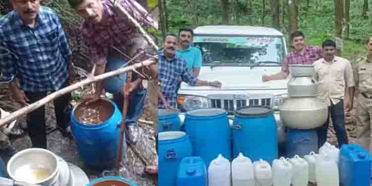 വീണ്ടും വ്യാജ വാറ്റ് വേട്ട; കോഴിക്കോട് 110 ലിറ്റർ ചാരായവും 300 ലിറ്റർ വാഷും എക്സൈസ് നശിപ്പിച്ചു