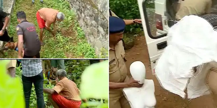 നരബലി സ്ഥലത്ത് ഡമ്മി പരിശോധനയും, സ്ത്രീയുടെ ഡമ്മി ഭഗവൽ സിംഗിന്‍റെ വീട്ടിൽ: നായ പരിശോധനയിൽ എല്ല് കണ്ടെത്തി