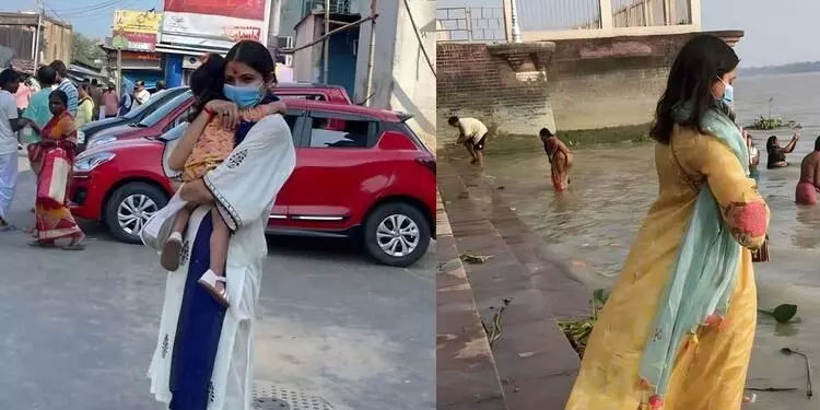 മകൾ വാമികക്കൊപ്പം പൊതുനിരത്തിൽ അനുഷ്ക ശർമ; ചിത്രം വൈറലാവുന്നു