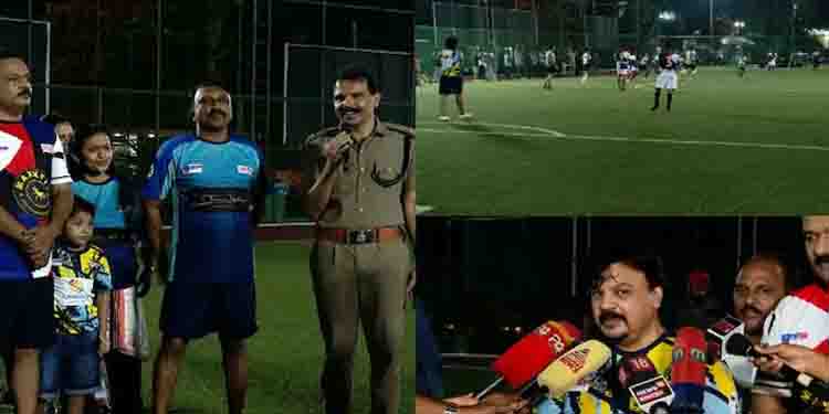 ലഹരിക്കെതിരെയുള്ള ഫുട്ബോള്‍ മത്സരം; എക്സൈസിനെ തോല്‍പ്പിച്ച് സിനിമാ താരങ്ങള്‍
