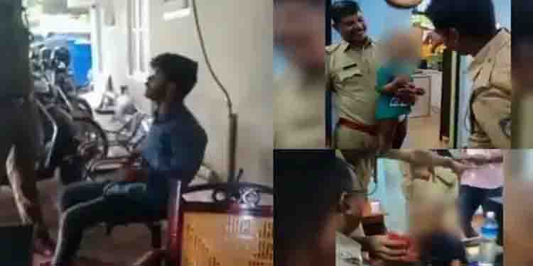 മയക്കുമരുന്ന് ലഹരിയിൽ പിഞ്ചുകുഞ്ഞുങ്ങളുമായി പൊലീസ് സ്റ്റേഷനില്‍ യുവാവിന്‍റെ പരാക്രമം