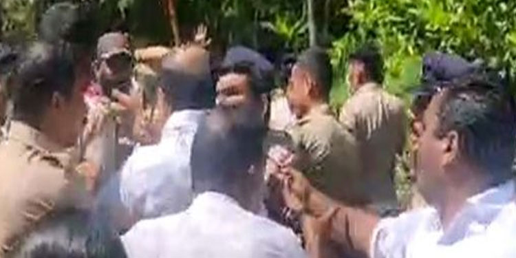 ഏരുവേശിയിൽ സംഘർഷം: വോട്ടർമാരെ തടഞ്ഞു, എംഎൽഎയെ കൈയേറ്റം ചെയ്തു