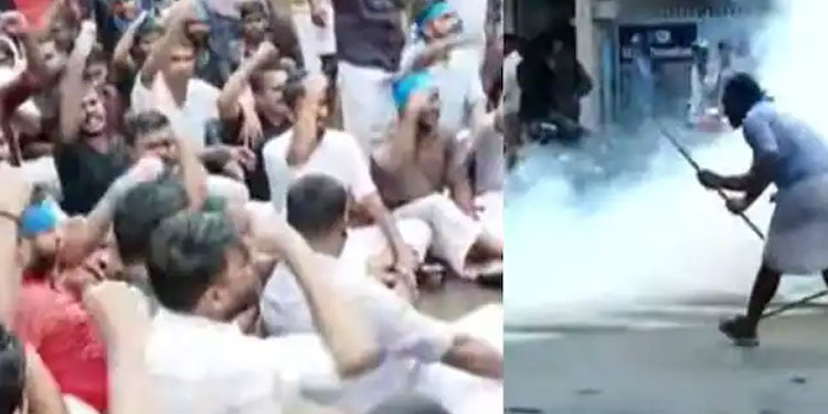 കെഎസ്‍യു സെക്രട്ടേറിയറ്റ് മാർച്ചിൽ സംഘർഷം, പൊലീസ് ജലപീരങ്കി പ്രയോഗിച്ചു
