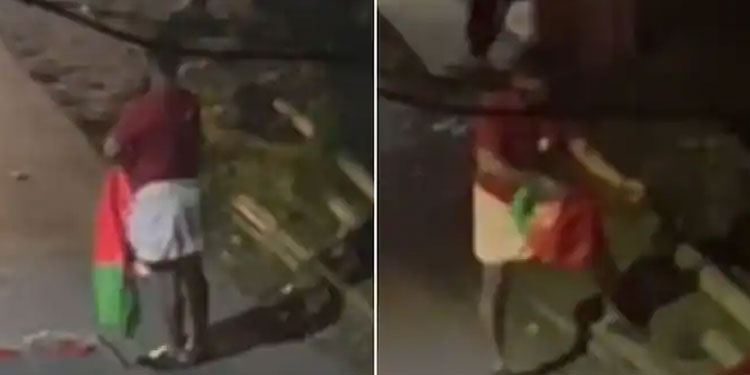 ചില്ലറ പുകിലായി, എസ്‍ഡിപിഐ കൊടി എന്ന് കരുതി പോർച്ചുഗൽ പതാക വലിച്ചു കീറിയ യുവാവ് പെട്ടു; കേസെടുത്തു, വകുപ്പ്!