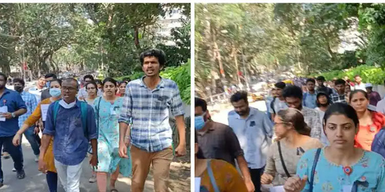 തിരു. മെഡി. കോളജ് ആശുപത്രിയിൽ പിജി ഡോക്ടർമാർ സമരത്തിൽ; ഓപിയെ ബാധിക്കും, പൊലീസ് സ്റ്റേഷൻ മ‍ാർച്ചും ഇന്ന്