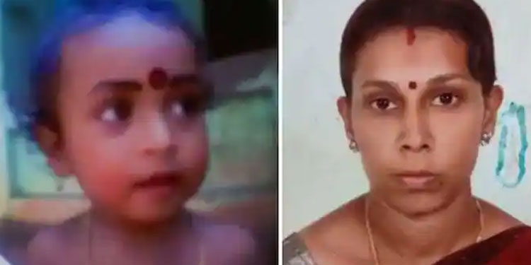 ഊരൂട്ടമ്പലത്തെ കൊലപാതകം: മരിച്ച വിദ്യയുടെയും മകളുടെയും മൃതദേഹത്തിന്റെ ഫോട്ടോ സഹോദരി തിരിച്ചറിഞ്ഞു