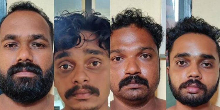 മദ്യപാനത്തിനിടെ തർക്കം; കറിക്കത്തി വീശിയ സുഹൃത്തിനെ പേനാക്കത്തിക്ക് കുത്തി, നാല് പേർ അറസ്റ്റിൽ