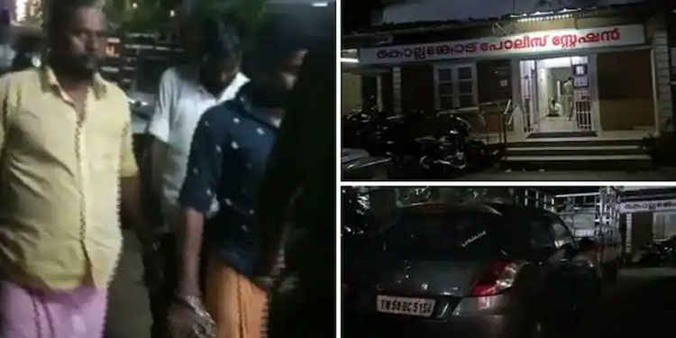കാറിലെത്തിയ സംഘം ബൈക്ക് ഇടിച്ചിട്ടു; ഗൃഹനാഥനെ തട്ടിക്കൊണ്ടുപോകാൻ ശ്രമം: മൂന്ന് പേർ പിടിയിൽ