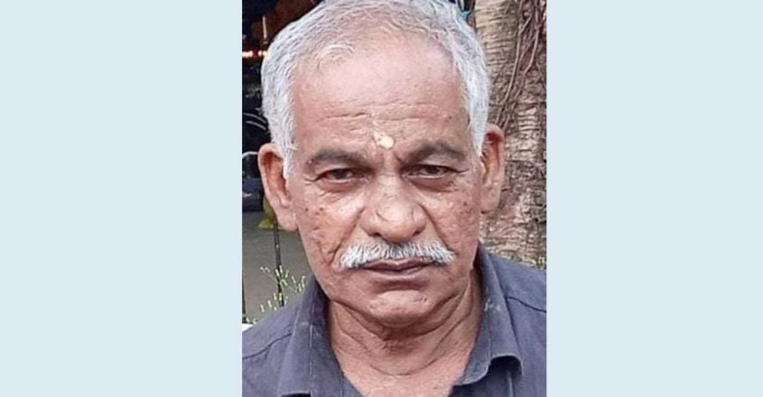 അടയ്ക്ക പറിക്കുന്നതിനിടെ കടന്നലിന്റെ കുത്തേറ്റു: വയോധികന് ദാരുണാന്ത്യം