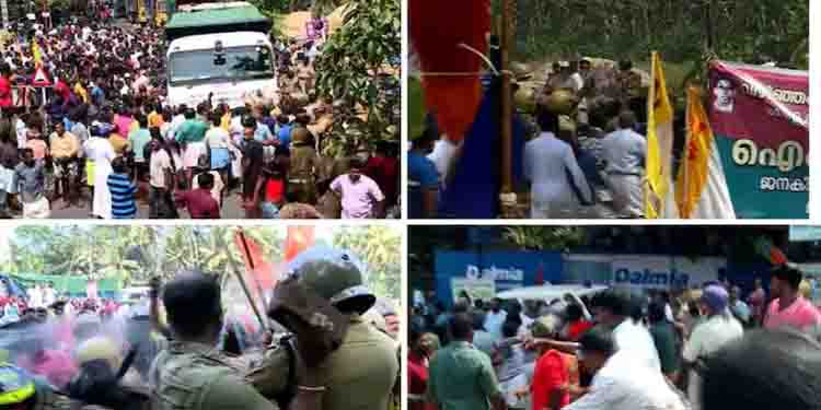 തുറമുഖ നിർമാണം പുനരാരംഭിക്കാനുള്ള അദാനി ഗ്രൂപ്പ് ശ്രമം തടഞ്ഞ് സമരക്കാർ; വീണ്ടും യുദ്ധക്കളമായി വിഴിഞ്ഞം