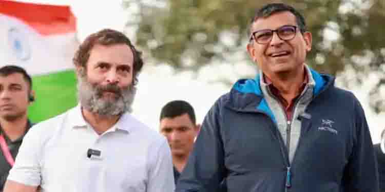 ഭാരത് ജോഡോ യാത്രയിൽ രാഹുൽ ​ഗാന്ധിക്കൊപ്പം നടന്ന് രഘുറാം രാജൻ