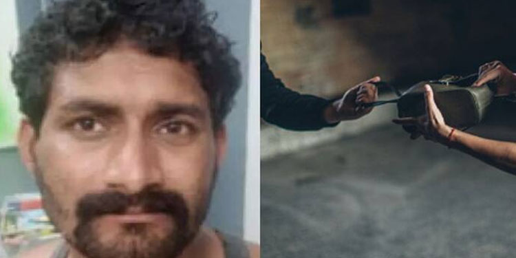 യുവതിയെ ബാഗ് മോട്ടോര്‍ സൈക്കിളില്‍ എത്തി തട്ടിപ്പറിച്ച് കടന്നുകളഞ്ഞ പ്രതി പിടിയില്‍