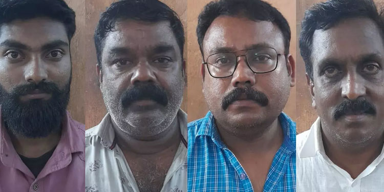 പലിശ നൽകാൻ വൈകിയതിന് യുവാവിന് ക്രൂരമർദനം: നാലുപേർ അറസ്റ്റിൽ