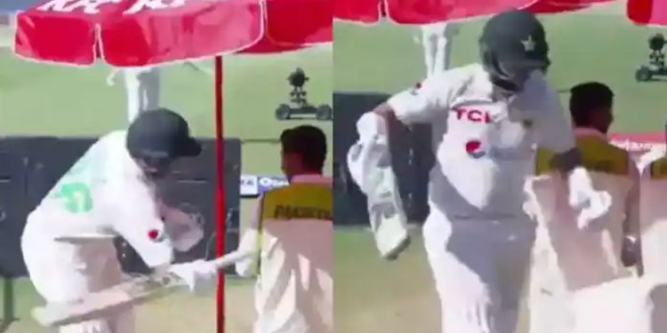 ഒരു ഷോട്ട് അകലെ നഷ്ടമായത് സൂപ്പര്‍ സെഞ്ചുറി; ഇമാമിന്‍റെ കലിപ്പ് കസേരയോട്, വീഡിയോ പുറത്ത്