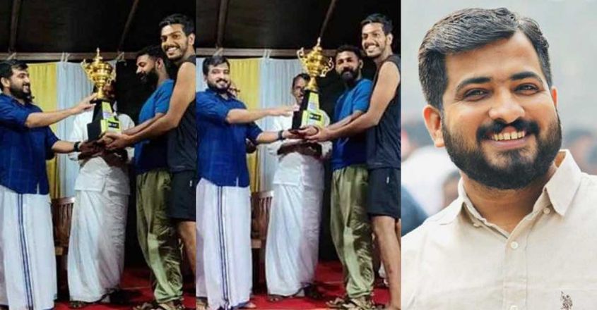 ‘ട്രോഫി നല്‍കിയത് അലങ്കോലമാകാതിരിക്കാന്‍’: വിശദീകരണവുമായി ഡിവൈഎഫ്ഐ നേതാവ് ഷാജര്‍