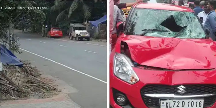 കണ്ണൂരില്‍ റോഡരികില്‍ നിന്നവരുടെ ഇടയിലേക്ക് കാര്‍ പാഞ്ഞുകയറി, 3 പേര്‍ക്ക് പരിക്ക്