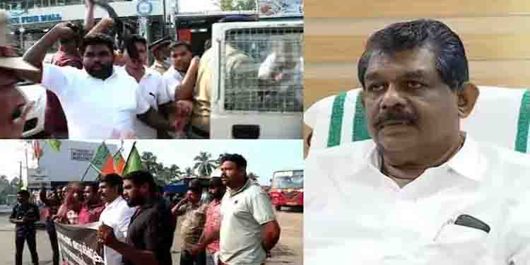 വൈപ്പിൻ – സിറ്റി ബസ് സർവ്വീസ്: ​ഗതാ​ഗതമന്ത്രി ആൻ്റണി രാജുവിനെതിരെ കരിങ്കൊടി പ്രതിഷേധം