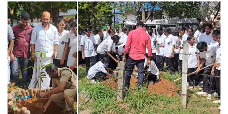 വിദ്യാർത്ഥികളും പൊലീസും കൈകോർത്തു; നെടുങ്കണ്ടം പൊലീസ് സ്‌റ്റേഷനില്‍ ഉദ്യാനം ഒരുങ്ങുന്നു