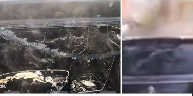 കാറിന് തീപിടിച്ച് മരണം: ഷോർട്ട് സർക്യൂട്ട് തന്നെയെന്ന് മോട്ടോർ വാഹനവകുപ്പ് റിപ്പോർ