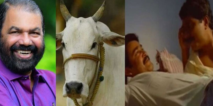 ‘ഐശ്വര്യത്തിന്റെ സൈറൺ മുഴങ്ങുന്നത് പോലെ..’; കേന്ദ്രത്തിന്റെ ‘പശു ആലിംഗന ദിനം’: ട്രോളി മന്ത്രി