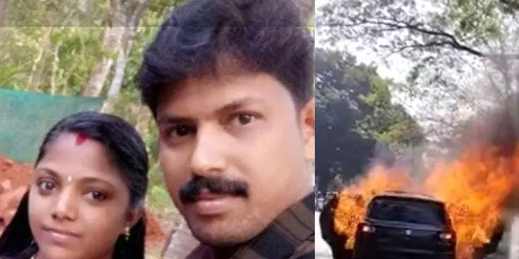 കണ്ണൂരിൽ കാർ കത്തി ദമ്പതികൾ മരിച്ച സംഭവം; തീ ആളിപ്പടരാൻ കാരണം വണ്ടിയിൽ സൂക്ഷിച്ച പെട്രോൾ