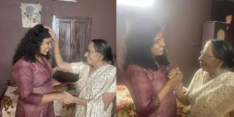 ഡോക്ടറേറ്റ് റദ്ദാക്കണമെന്നാവശ്യപ്പെട്ട ചങ്ങമ്പുഴയുടെ മകളെ സന്ദർശിച്ച് ചിന്ത ജെറോം