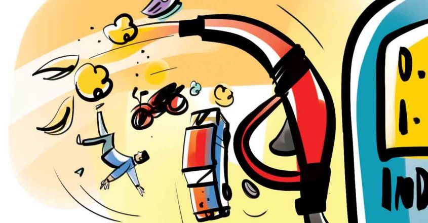 പെട്രോള്‍ അടിസ്ഥാന വില വെറും 57, ഡീസല്‍ 58; സര്‍വനികുതിക്കും പുറമേ ഇനി 2 രൂപ കൂടി