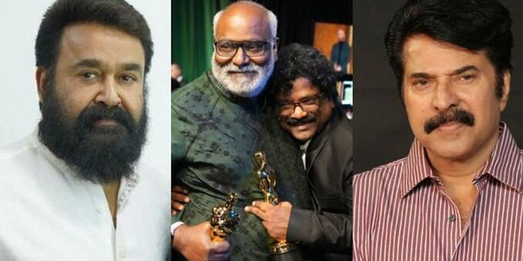 ‘ഈ രാജ്യം നിങ്ങളെ നമിക്കുന്നു’; ഓസ്‍കര്‍ ജേതാക്കള്‍ക്ക് അഭിനന്ദനവുമായി മമ്മൂട്ടി, മോഹന്‍ലാല്‍