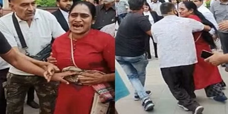 കോടതി വളപ്പിൽ യുവതിക്ക് നേരെ വെടിയുതിര്‍ത്ത അഭിഭാഷകന്‍ അറസ്റ്റില്‍