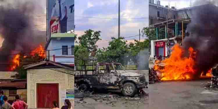 മണിപ്പൂരിൽ ‘ഷൂട്ട് അറ്റ് സൈറ്റ്’ ഉത്തരവ്; പൊലീസിന്‍റെ ആയുധങ്ങൾ കവർന്ന് കലാപകാരികൾ, ബിജെപി എംഎൽഎക്ക് പരിക്ക്