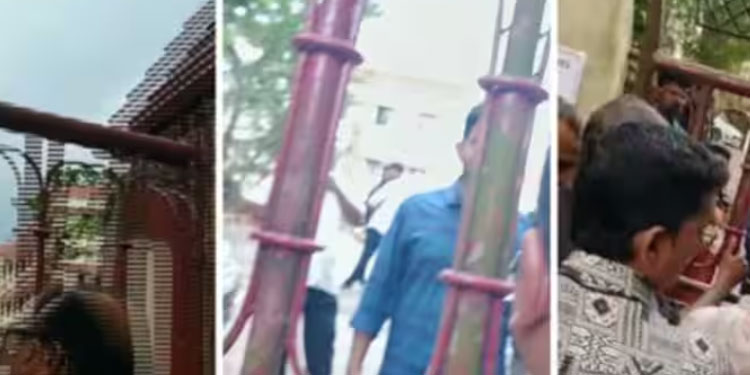 നീറ്റ് പരീക്ഷ തുടങ്ങിയത് ഒന്നര മണിക്കൂർ വൈകി; കോഴിക്കോട്ടെ സ്കൂളിന് മുന്നിൽ പ്രതിഷേധിച്ച് രക്ഷിതാക്കൾ
