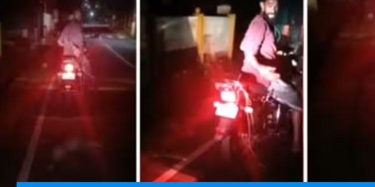 മിണ്ടാപ്രാണിയോട് ക്രൂരത; നായയെ ബൈക്കിന് പിന്നിൽ കെട്ടി വലിച്ചിഴച്ചു; സംഭവത്തിൽ അന്വേഷണം