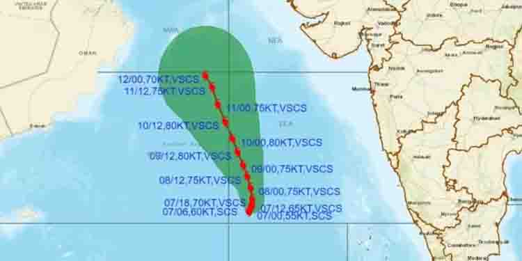 ബിപോര്‍ജോയ് തീവ്രചുഴലിക്കാറ്റായി ശക്തിപ്രാപിച്ചു; പത്തുജില്ലകളില്‍ മഴ മുന്നറിയിപ്പ്