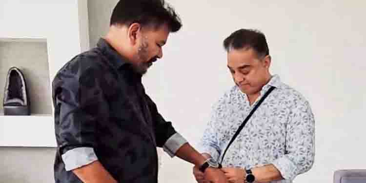 ‘ഇന്ത്യൻ 2 ദൃശ്യങ്ങൾ ഇഷ്ടപ്പെട്ടു’; ശങ്കറിന് ആഡംബരവാച്ച് സമ്മാനിച്ച് കമൽഹാസൻ