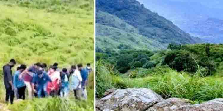 തിരുവനന്തപുരം പൊന്മുടിയിൽ കാർ കൊക്കയിലേക്ക് മറിഞ്ഞു, നാലംഗ സംഘം അപകടത്തിൽപ്പെട്ടു