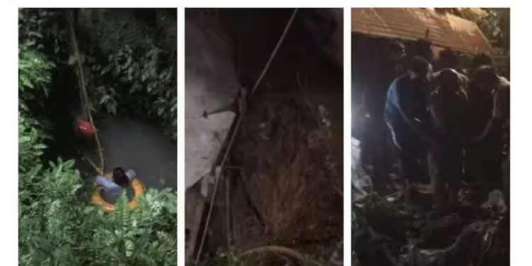 തൃശൂരിൽ കിണർ ഇടിഞ്ഞു വീണു; രക്ഷാ പ്രവർത്തനം തുടരുന്നു