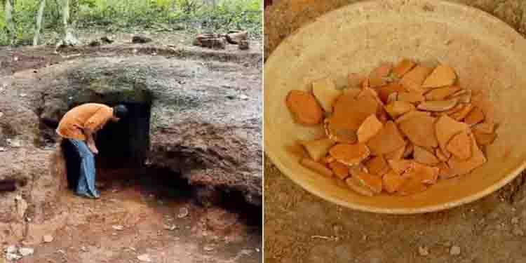 ചുണ്ടുള്ള കോപ്പ, കൽവട്ട പെട്ടിക്കല്ലറ; ചീമേനിയിൽ മഹാശിലായുഗത്തിന്റെ അടയാളങ്ങള്‍ കണ്ടെത്തി