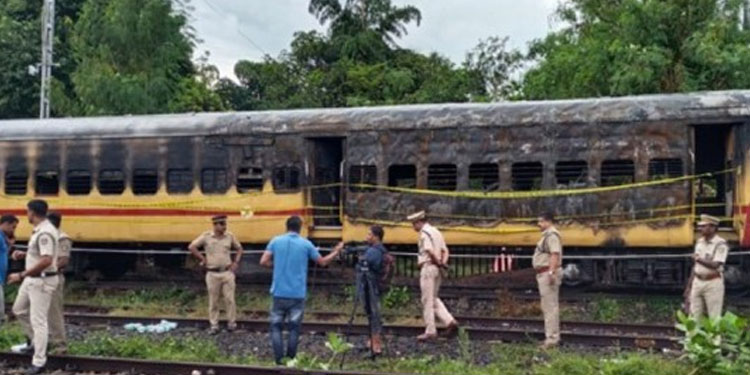 കണ്ണൂർ ട്രെയിൻ തീവയ്പ് കേസ്; ഒരാള്‍ കസ്റ്റ‍ഡിയില്‍, പിടിയിലായത് മുമ്പ് സ്റ്റേഷന് സമീപത്ത് തീയിട്ടയാള്‍