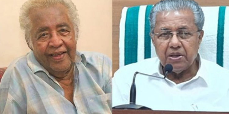 ഭാവപ്രധാനമായ അഭിനയ ശൈലിയുടെ ഉടമ: പൂജപ്പുര രവിയുടെ നിര്യാണത്തിൽ അനുശോചിച്ച് മുഖ്യമന്ത്രി